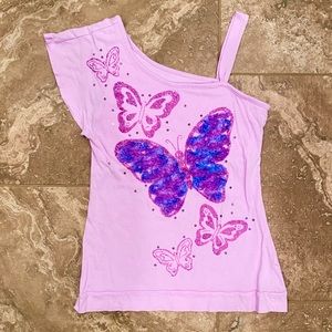 justice butterfly shirt